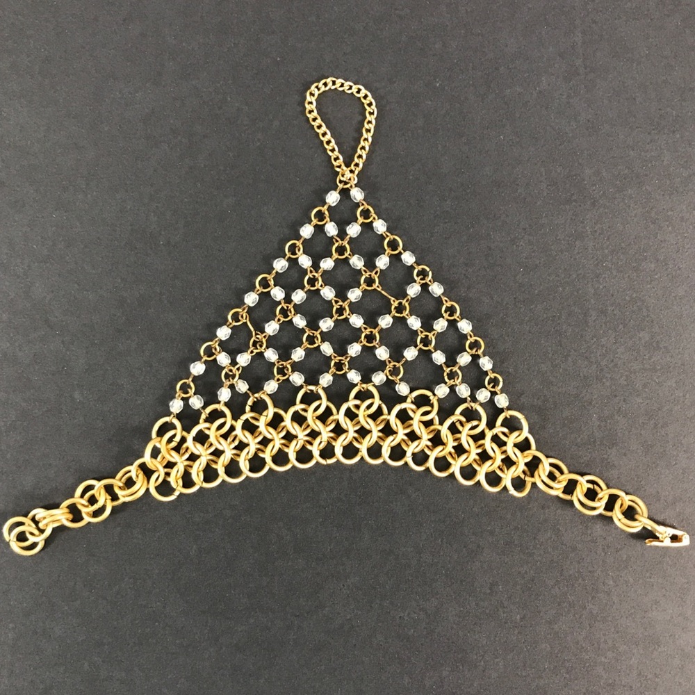 Chainmail Bracelet Gold/Slave bracelet  bohemian,‎ costume, cosplay, goddess